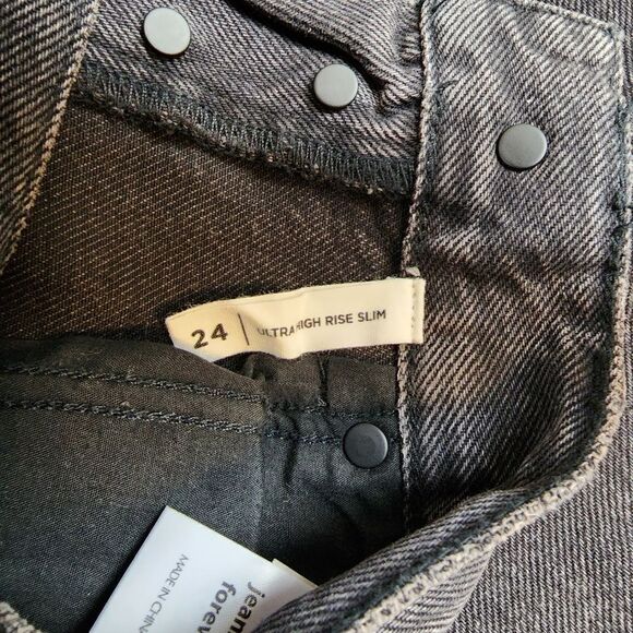 NWOT PacSun Ultra High Rise Slim Jeans size 24 - Picture 4 of 7